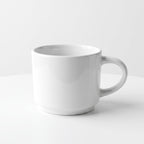 Classic white coffee mug – Minimalist ceramic mug for tea and coffee