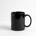 Black ceramic and stoneware coffee mug – 12 oz / 355 ml