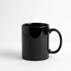 Black ceramic and stoneware coffee mug – 12 oz / 355 ml